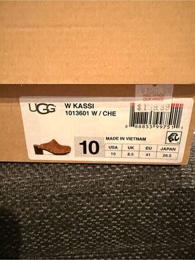 UGG Kassi Chestnut Leather Clog